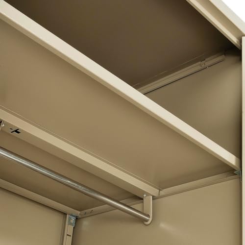 Global Industrial Wardrobe Storage Cabinet with Garment Rod, Steel - Image 7