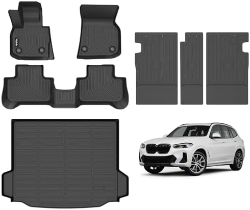 Floor Mats & Cargo Liner Backrest Mat for BMW X3 2018-2024 by Wailtnb
