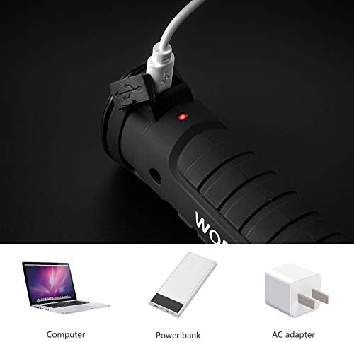 Lmaytech Gifts for Men 3Pack LED Flashlight, Rechargeable Work Lights with Magnetic Base Hook 360°Rotate and 5 Modes Bright LED Flashlight Inspection Light for Car Repair, Grill and Outdoor Use - Image 6