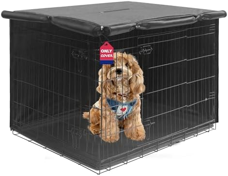 HiCaptain 36-Inch Dog Crate Cover, Waterproof Kennel Cover, Minimalist Gray by HiCaptain