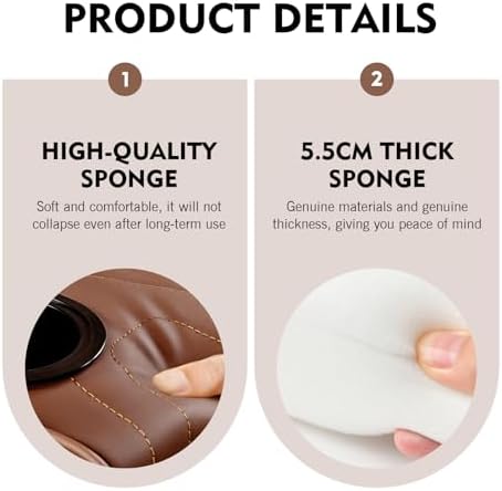 Car Armrest Box Mat, Multifunctional Soft Leather Center Console Height Enhancement Storage Armrest Decoration with Tissue Box, Cup Holder, Side Bags, Universal for Most Cars (Coffee) - Image 3