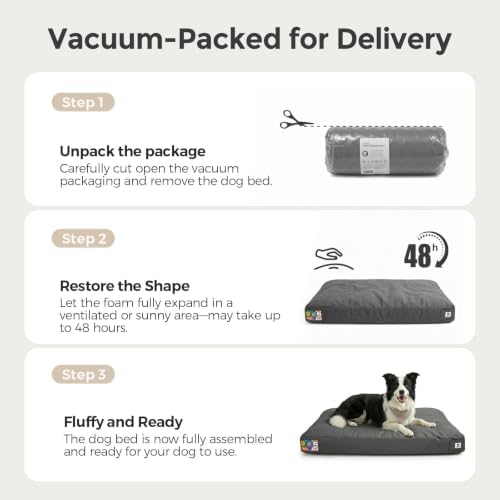 Sytopia 30 Inch Indestructible Dog Bed for Medium Dogs, Durable Canvas Chew Proof Dog Bed with Waterproof Machine Washable Removable Cover, Indoor Outdoor Patio Pet Pad for Crate, Green - Image 7