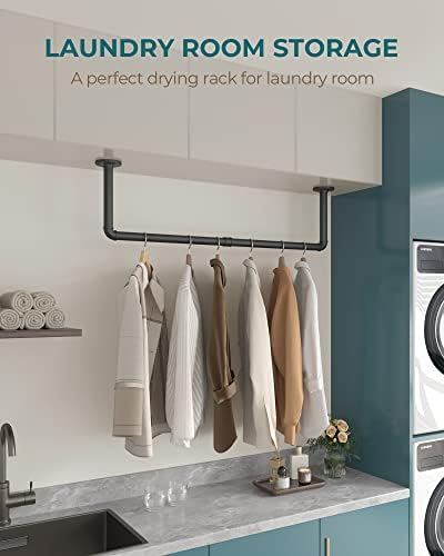 OROPY 38.4" Industrial Pipe Clothing Rack, Wall Mounted Clothes Rack - Image 5