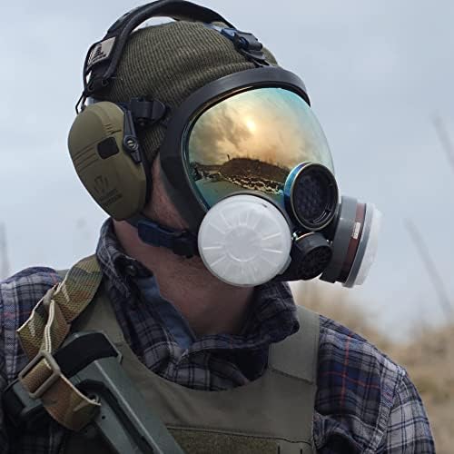 Parcil Distribution Full Face Respirator Mask - Air Purifying, Organic Vapor & Particulate - Industrial Use - CE Tested - Image 2