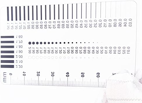 High Precision 1 Micron SEC Size Estimation Chart Transparency Defect Diameter Area Measure 1/5/10 Pieces Pack (5, 3) - Image 2