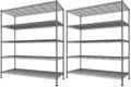 REIBII Heavy Duty 5-Tier Storage Shelves, 45.5''W for Kitchen Garage Retail (Pack of 2) by REIBII