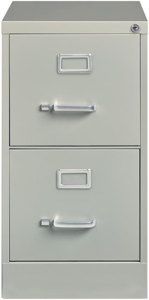 Pemberly Row 22" 2-Drawer Metal Letter Width Vertical Filing Cabinet in Light - Image 4