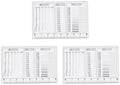 HARFINGTON 3pcs High Precision SEC Size Estimation Chart 88x58mm Transparency Flaw Detection Film Ruler for Diameter Area and Line Width Defects Measuring by HARFINGTON