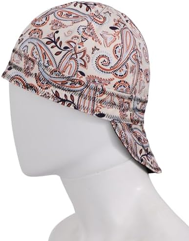 BOCOMAL FR Welding Cap Paisley Printed CAT2 Midweight 6 Pannel Welder Caps - Image 5