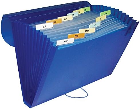 C-Line 13-Pocket Poly Expanding File, Letter Size, 1 Expanding File, Color May Vary (58310) by C-Line