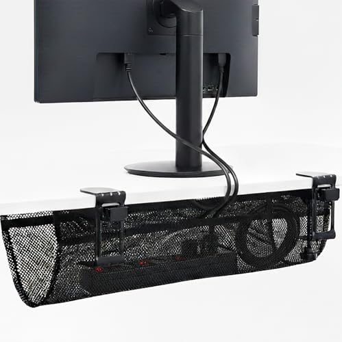 VIVO Black Clamp-on 24 in Mesh Net Cable Management Holder, DESK-AC24MH by Unknown