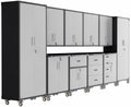 10-Piece Garage Storage Cabinets System Heavy Duty Workshop Set by FLIXELIO