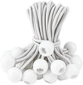 CARTMAN 30-Pack 6-Inch Ball Bungee Cords for Canopies and Tarps, White by CARTMAN