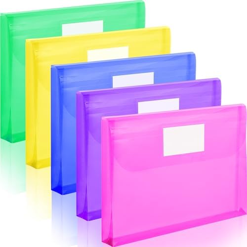 Forvencer Binder Pocket, 4X Regular Capacity, 5 Pack Super Heavyweight by Forvencer