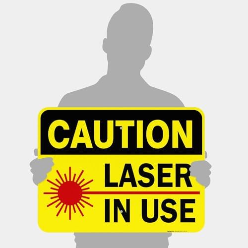 Laser in Use Sign, Caution Sign, - Image 4