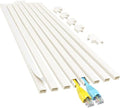 Yecaye Cord Hider, 113in One-Cord Cable Raceways, W0.59in H0.4in, Beige by Yecaye