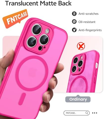 FNTCASE for iPhone 14 Pro Max Case, Fit for Magsafe, Glass Screen Protector - Image 6