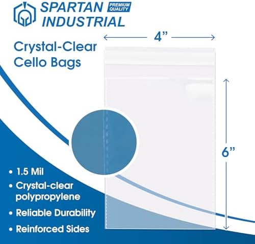 4" X 6" Self-Sealing Cellophane Bags (1000 Count) 4X6 Clear Cookie Bags - Image 2