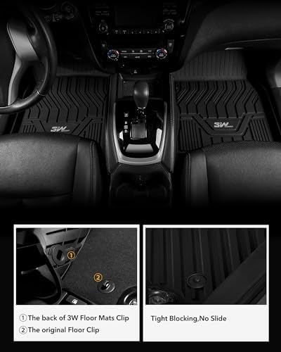 3W Floor Mats&Cargo Liner for Nissan Rogue 2021-2026 (Not Fit Rogue Sport) - Image 2