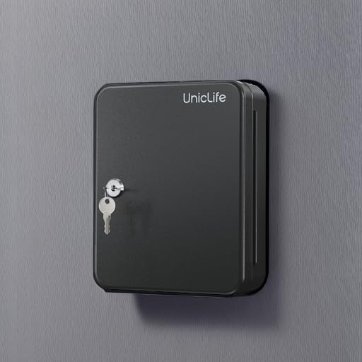 Uniclife Steel Key Cabinet Wall Mounted Organizer - Image 6