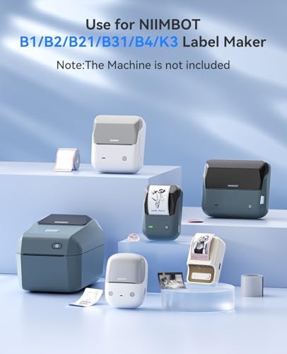 NIIMBOT Thermal Label Kit, Include 50×80mm, 50×80mm Clear, 50×50mm Round - Image 4