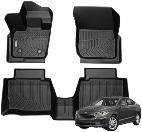 Floor Mats Custom for Ford Fusion 2021-2017 All Weather Floor Liners Fits Fusion 17-21 Accessories for Ford Fusion 2021 Car Mats for Fusion by Wailtnb