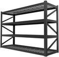 4-Tier Heavy Duty Garage Shelving, 8,000 lbs Capacity Adjustable Metal Storage Shelving Unit for Garage, Basement, Warehouse & Workshop, 71" W x 24" D x 71" H by LIJIUHOME