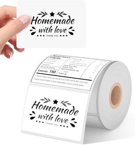 Phomemo 4x3 Thermal Labels for Shipping Label Printer 500PCS Water/Oilproof by Phomemo