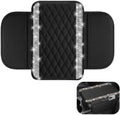 Sparkly Car Center Console Cover, Premium Rhinestone Armrest Cover for Car Center, Microfiber Leather Auto Arm Rest Cushion with Side Storage Pockets, Universal for Most Vehicles (Silver) by Unknown