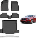KELCSEECS Floor Mats & Cargo Liner for 2011 2012 2013 2014 2015 Chevy Cruze & 2016 Chevy Cruze Limited All Weather Car Mats Chevrolet Cruze Floor Mats Accessories by KELCSEECS