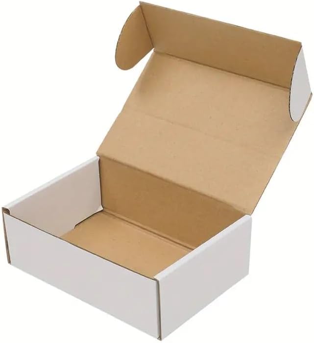 White Corrugated Mailer Boxes, 7x4x2, 50 Count - Image 2