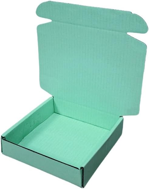 15 Pcs 5.1 x 5.1 x 1.2 inches Mini Size Shipping Boxes Corrugated Cardboard - Image 5