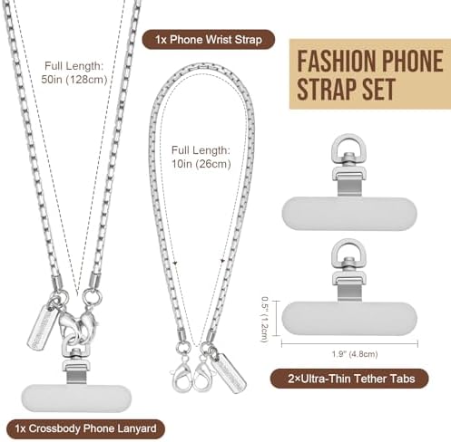 Dadanism Universal Phone Lanyard Set, Silver - Image 3