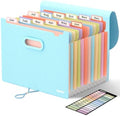 Sooez Accordion File Organizer, 13-Pocket Expanding File Folder Letter Size by Sooez