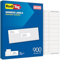 Redi-Tag 1" x 2.63" Address Labels, 900 per Pack, White, Laser and Inkjet Printer Labels, 1" x2-5/8, Self-Adhesive, Permanent Stick, Smudge-Resistant, Perfect for Mailing, Office, and Home Use by Redi-Tag