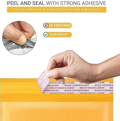 Large Kraft Bubble Mailers 9.5x14.5 inch #4 | Self Seal Padded Envelopes - Image 3