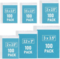 600 PCS Small Plastic Bags, Assorted Sizes, Mini Baggies by WOWDING