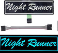 Light Up Decal Nightrunner Led Stickers 4 Light Mode Glow Panels for Car Auto Window EL Panel Light Decoration by YnGia