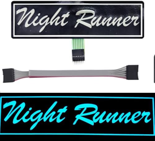 Light Up Decal Nightrunner Led Stickers 4 Light Mode Glow Panels for Car Auto Window EL Panel Light Decoration by YnGia