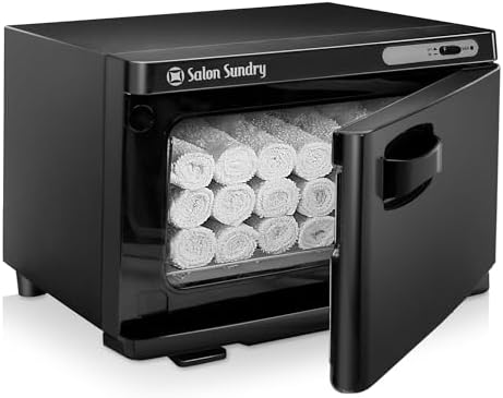 Salon Sundry Professional Hot Towel Warmer Cabinet - Facial Spa and Salon Equipment - Black - Image 2