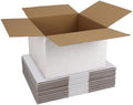 WIFTREY 12x12x8 inches White Shipping Boxes Pack of 15, Corrugated Cardboard Boxes 12 x 12 x 8 for Packaging Small Business, Moving, Mailing by WIFTREY