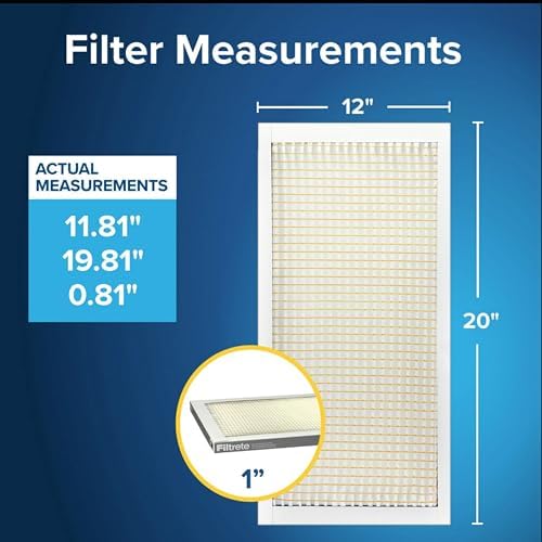 Filtrete 12x20x1 Air Filter, MERV 5, MPR 300, 6 HVAC Filters - Image 2