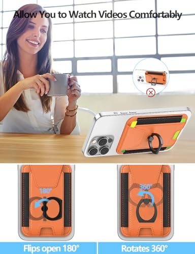 for Magsafe Wallet with Grip, 6-Card Holder; Stronger Magnetic Phone Wallet - Image 4