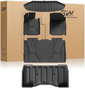3W Floor Mats Set for Tesla Cybertruck 2023 2024 2025 2026, Frunk Liners by 3W