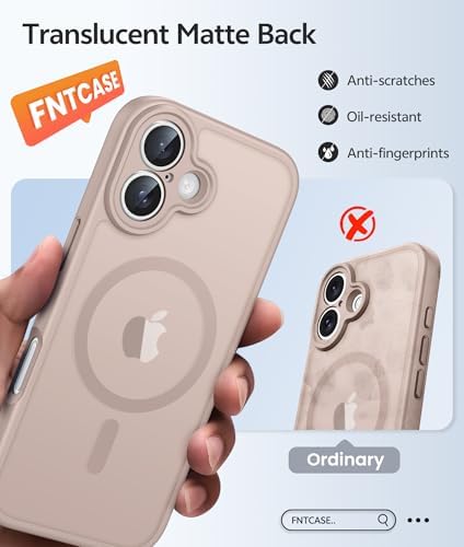 FNTCASE for iPhone 16 Plus Case, Fit for Magsafe, Screen Protector - Image 6