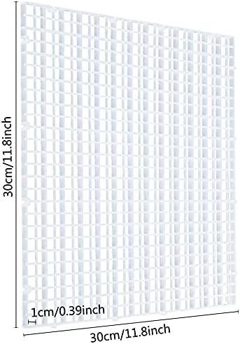 ALEGI 12 Pcs Aquarium Fish Tank Divider Plastic Egg Crate, L - Image 3