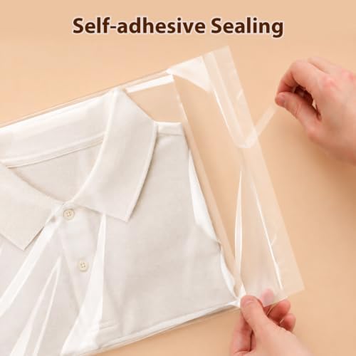 Egofine Self Sealing Cellophane Bags 100 PCS Clear Resealable Sleeves Bags for 10x14 Photo Mats (Bag Size: 10x14 inches) - Image 3