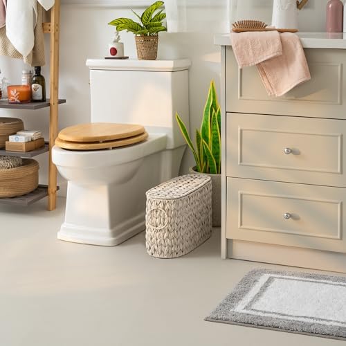 GRANNY SAYS Bathroom Toilet Paper Storage Basket with Lid, Butter Milk - Image 2