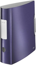 Leitz Lever Arch File, Titan Blue, A4, Curved Spine 8.2 cm Width, Elastic Fastening, Light polyfoam, Style Range, 11080069 by Leitz