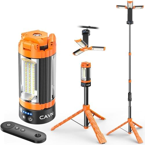 CAVN Rechargeable Camping Lights with Remote, Cordless Telescopic Lantern by CAVN